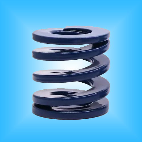 Flat wire compression springs